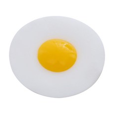 귀여운 오믈렛 핀치 스트레스 볼 벤트 압축 압력 장난감 재미있는 파티 호의, 흰 데친 계란