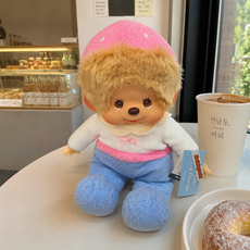 Monchhichi 夢奇奇 蒙奇奇 草莓寶寶 L 號, 圖色, 1個