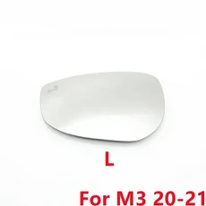 자동차 사각지대 경고 가열 백미러 윙 문짝 사이드 미러 유리 렌즈 마즈다 3 악셀라 6 아테나 CX-3 CX-5 2, 12 For M3 20-21 left