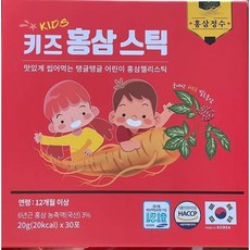 Kids 키즈 홍삼 스틱 6년근 홍삼 baby /20g 30포, 1박스, 600g