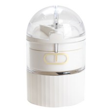 미니고 올인원 청소솔포함 알약분쇄기, 화이트+청소솔