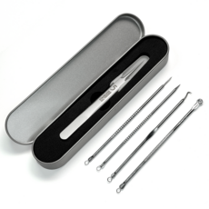 슈어만 전문가 초정밀 핀셋 여드름 관리 큐렛, 1개, 일자