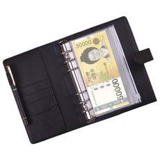 파보리테 현금 바인더, 1개, 블랙