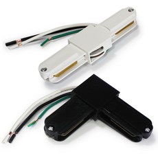 레일 회전 전원 연결단자, 1개, 화이트