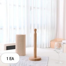 아이코닉하우스 하버 원목 키친타월 봉, 내추럴, 1개