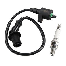 ZHENGHE 고성능 GY6 레이싱 점화 코일 A7TC 스파크 플러그 포함 50cc 80cc 90cc 110cc 125cc 150cc 모페드 스쿠터 중국 ATV 고 카, ZHENGHE 고성능 GY6 레이싱 점화 코일, A7T
