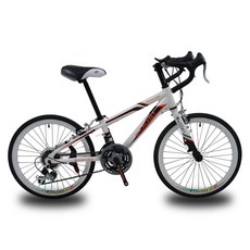 KOOBI 青少年21速低跨點彎把鋁合金公路車, 白色, 1個