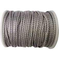 원윈드 40인치 HMWPE 텐트 가이라인 및 타프 리지라인 미니 릴 경량 노 매듭 캠핑 로프 코드 해먹 타프와 레인 플라이 프루식 3개 블랙, Silver 100ft