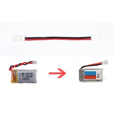 케이블 PH2.0 변환 커넥터 젠더 3.7V 드론 배터리 아답터 1.85 to MOLEX, 1개, (H36)6젠더(1.85-MOL)