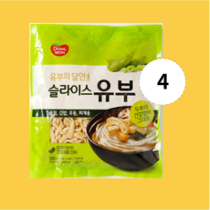 동원 슬라이스유부 냉동, 4개, 500g