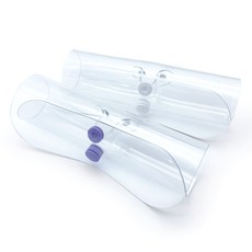 오호라스튜디오 소프트 수경케이스 투명 2종, 화이트1개+연보라1개, 1세트