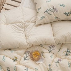 바투 국산 광목 순면 차렵이불 와일드 플라워 베딩 40수 코튼 100% 사계절 항균 침구