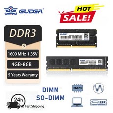 GUDGA 메모리아 3 4GB 램 1600MHz 데스크탑 1.5V 240핀 DIMM 노트북, 01 3 4G NB 1600MHZ