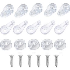 캐비닛 도어 미러 윈도우용 120팩 유리 리테이너 클립 키트 나사 포함 4mm 오프셋 허치 패널 인서트용