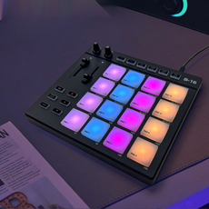 컨트롤러 전자 드럼 패드 비트메이커 버튼 작곡 MIDI 드럼 패드, 3_흑백 마법 큐브 블루투스 교육