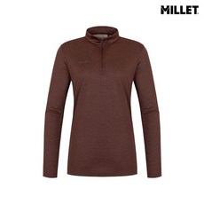 [백화점 정품] 25SS 밀레 MILLET 여성 LD 시그니처F 냉감터치 신축성 집업 티셔츠 MXUFT510