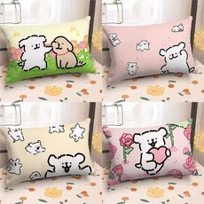 綫條小狗卡通插畵抱枕可愛抱枕雙麵卡通宿捨臥室床頭靠墊印花抱枕 GLOG, X線條小狗6,40*60cm枕套