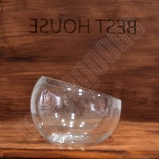 유리화분 화병 수반 사선반원 16x13 인테리어화병 실내조경