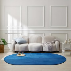 이니띠움 워셔블 생활방수 레이니 타원 러그