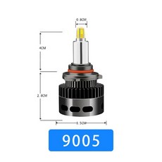 LED 暖光汽車大燈 360度 八面燈 霧燈 驗車款, 1個, 9005/4300K一顆