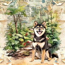 TS 可愛動物0268-蝶古巴特DIY餐巾紙-蝶谷巴特拼貼藝術紙，輕鬆打造獨特風格, 1個, 22.5x22.5