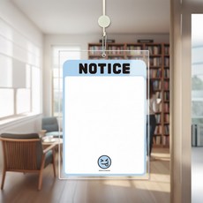 NOTICE14 걸이형 아크릴 메모보드 알림 게시판 210x300mm 화이트판, 상세페이지 참조