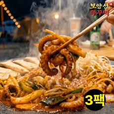 [타우린폭탄] 보양선 저당 양념 쭈꾸미볶음 밀키트 보양식 캠핑 요리, 3개, 500g
