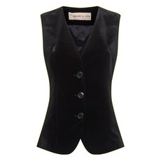 블랑카비타 쓰리 버튼 벨벳 베스트