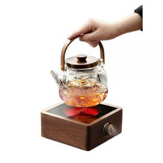 다도 하이라이트 세라믹 우드 보온기 워머 중탕 인덕션 1 1000W 스톤 패턴 월 케이지 801mL-900mL, 29 고출력 원터치 1500W