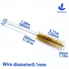 스테인레스 철사 파이프 구리 도구 보어 와이어 트위스트 제거 액세서리 튜브 라인 청소 하우스 브러시 수동, 1개