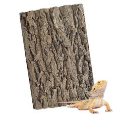 PINVNBY 천연 코르크 나무 껍질 테라리움 배경 49.9 x 29.8cm15.74 11.81인치 파충류 탱크 배경 3D 수염 드래곤 등반 벽 서식지 장식 게코 도마뱀 거북, 【천연 코르크 껍질】, 【1 PCS】