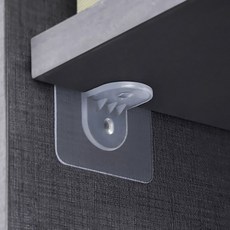 칸막이 선반 받침 스티커 부착 홀더 책장받침대 6x6cmqha2+9QLK