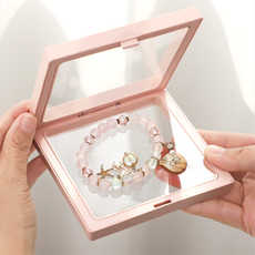 리빙홈데코 주얼리 악세사리 보관함 진열 케이스 10P 선물포장, 연핑크, 10개