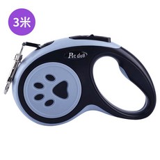 伸縮寵物牽繩 貓咪牽繩 狗狗牽繩 狗狗胸背帶 貓咪胸背帶, 1個, 黑色-3米長
