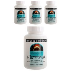 SOURCE NATURALS 左旋色胺酸&維生素B6錠 500mg, 120顆, 4罐