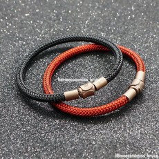 進口鋼絲編織手繩 男士個性手鏈