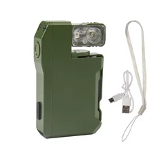 루멘 휴대용 포켓 미니 라이트 키체인 손전등 방수 토치 야외 캠핑용 회전, [01] green, 1개