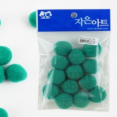 써니네점빵 방울솜 초록 칼라솜, 1개