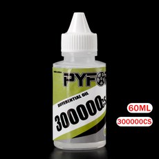 PYFORE 고농도 기어 차동 오일 100000CS 200000CS 300000CS 500000CS 60ml RC 모델 자동차 버기 트럭용, [03] 300000CS