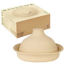 실리프랑 에코 실리콘 촉촉 스팀 멀티쿠커 전자레인지 찜기, 버터베이지, 1개, 스팀쿠커