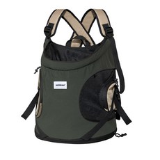 HiDREAM寵生幾何 前抱式托特寵物包 寵物外出包 寵物包 寵物提籠, 蕎麥灰, 1個