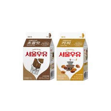 서울우유 카톤 초코우유 + 커피우유, 18개, 200ml
