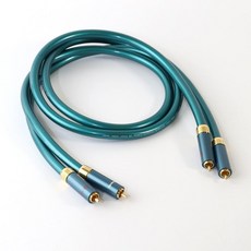 川木 丹麥8N純銅銀芯訊號線 單晶銅 音頻線 RCA雙蓮花線 音響線 1對價, 2米, 1個