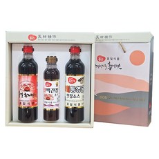 [류맛간장 선물세트]홍일식품 진해총판 홍게맛액젓 홍게맛간장 백간장 선물세트 홍게간장 홍게맛장, 1박스, 2.3L