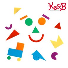 캐스B 튼튼 붙이며배우는 자석모양 (2527), 1세트