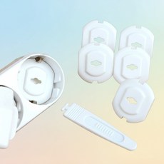 6P 콘센트안전캡 전기플러그구멍마개 어린이 유아, 1개