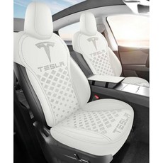 테슬라 통풍시트 모델 3 Y 전용 시트커버, 화이트, 1개, 5인승 모델Y
