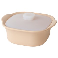 LALA&MORE 嬰兒軟矽膠多功能蒸籠 600ml, 1個, 米色, 單品