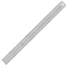 스텐레스 직자 300mm 철자 스틸자 A타입 30cm - 두께 0.35mm, 1개, 실버