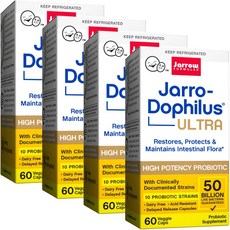 Jarrow FORMULAS 賈羅公式 500億益生菌素食膠囊, 60顆, 4罐